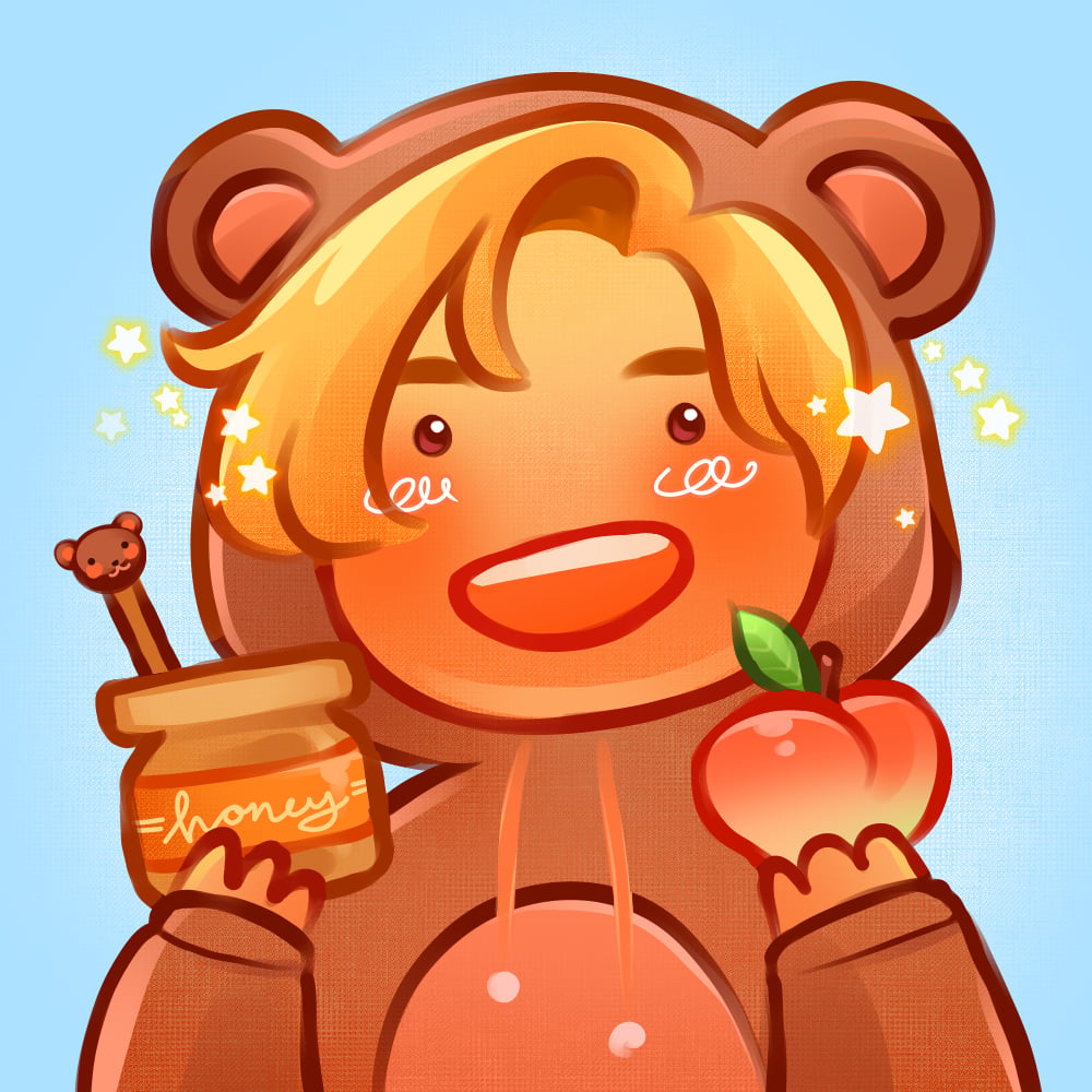 Honey peach. Honey Bear.