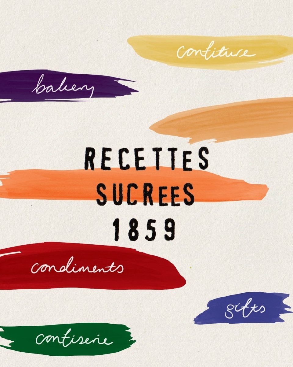 Recettes Sucrées 1859