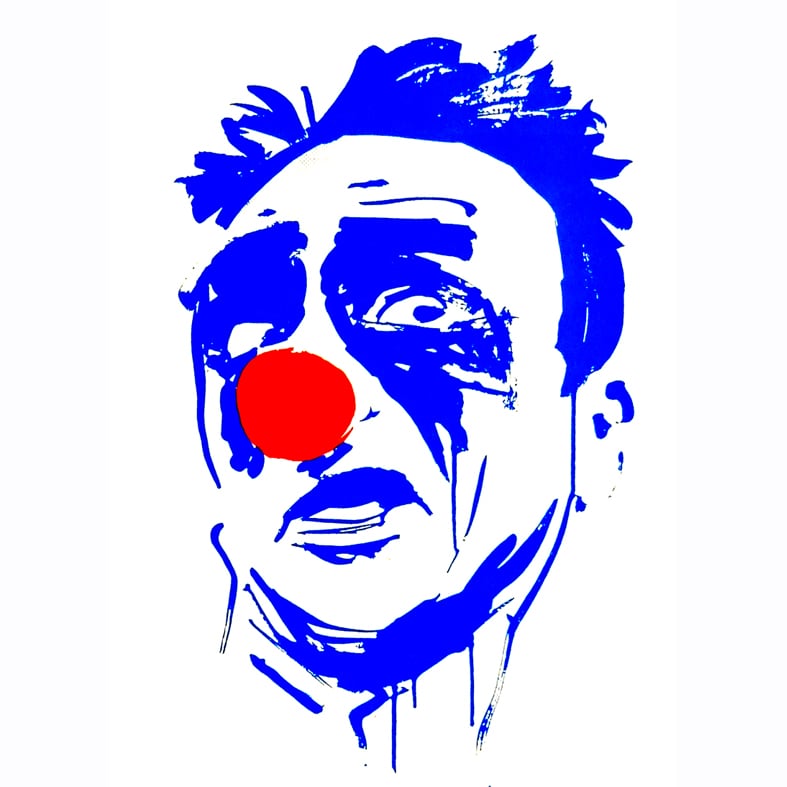 mimi the clown /シルクスクリーン主題人物肖像