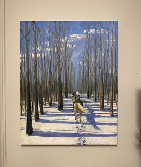 Horseback Riding Oil Painting