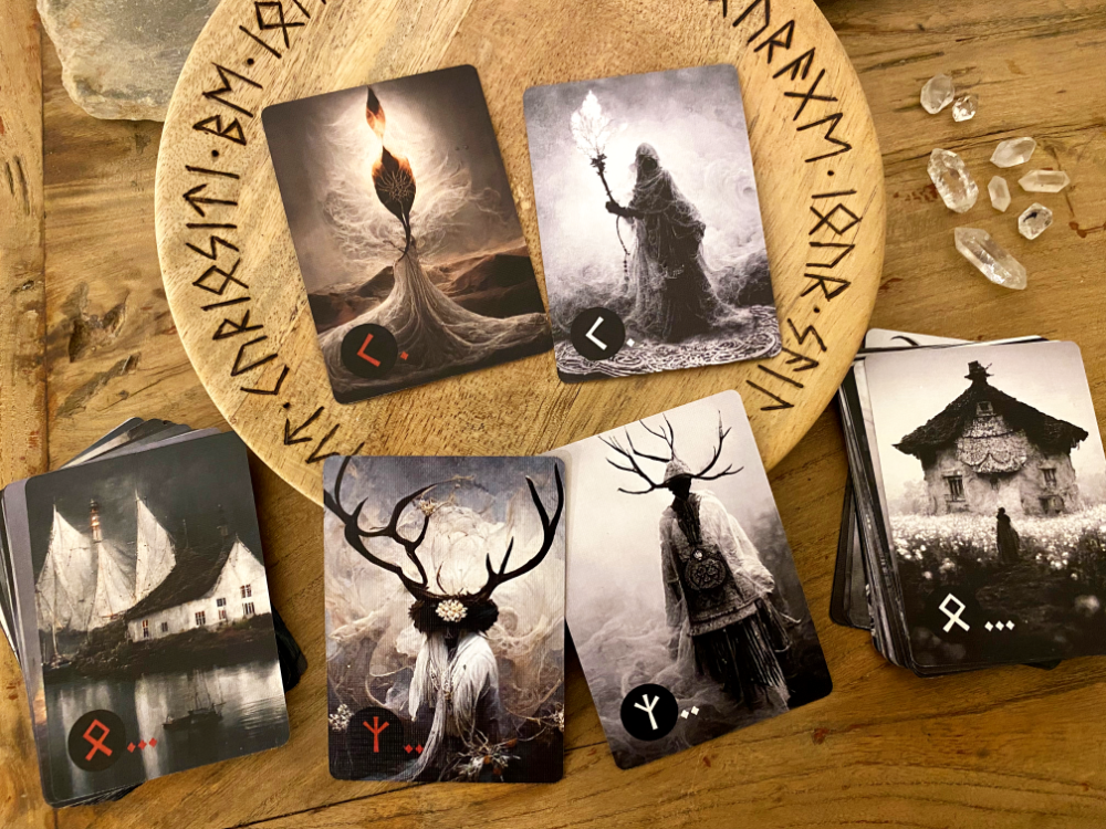 Rune cards for divination