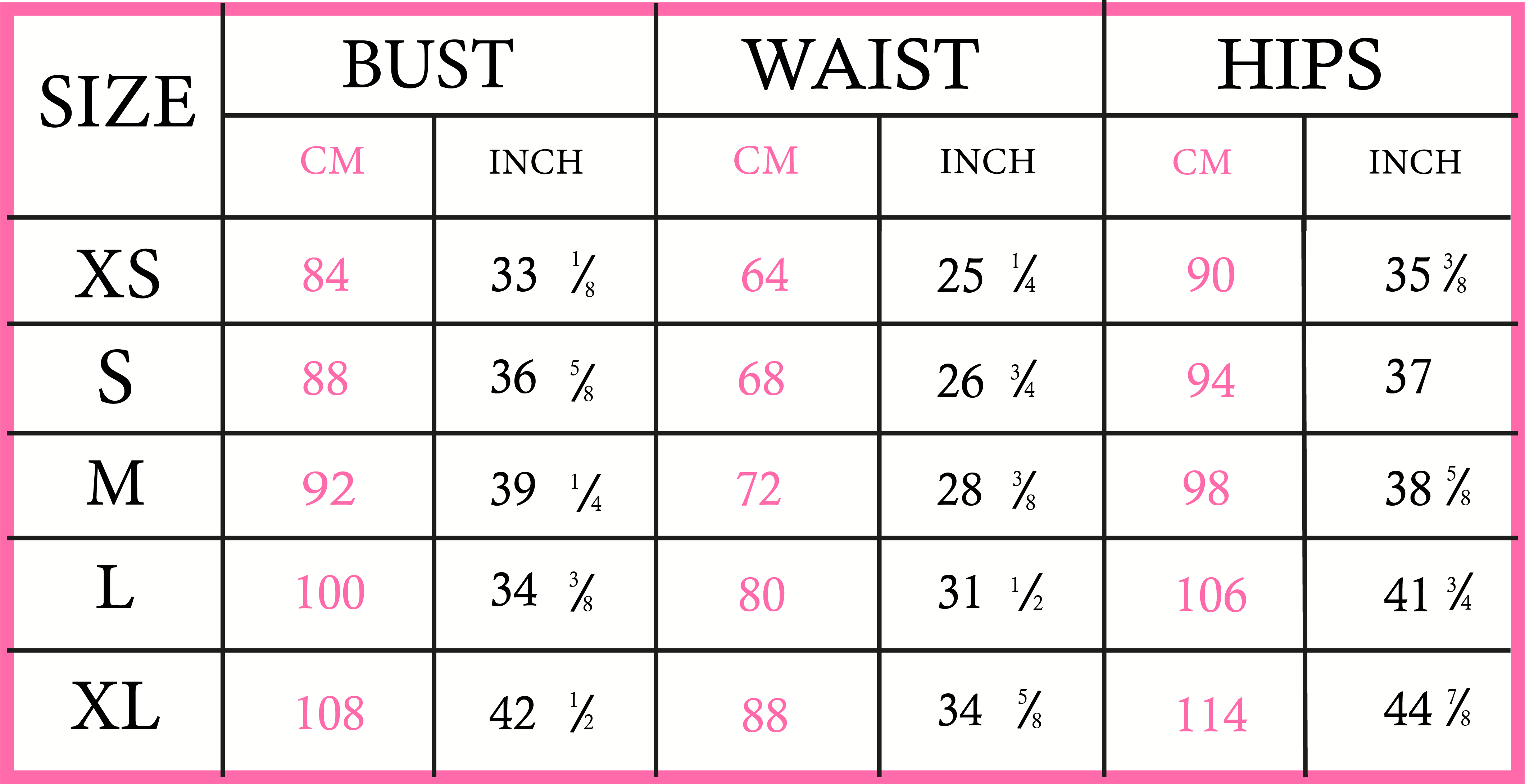 y2k aesthetic tank crop top size chart