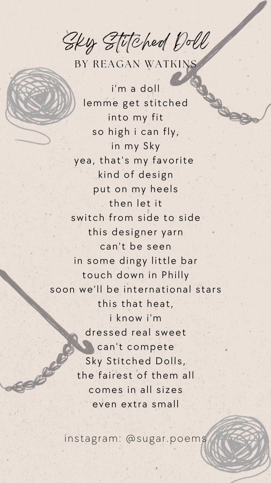 Sky Stitched Doll poem by @sugar.poems