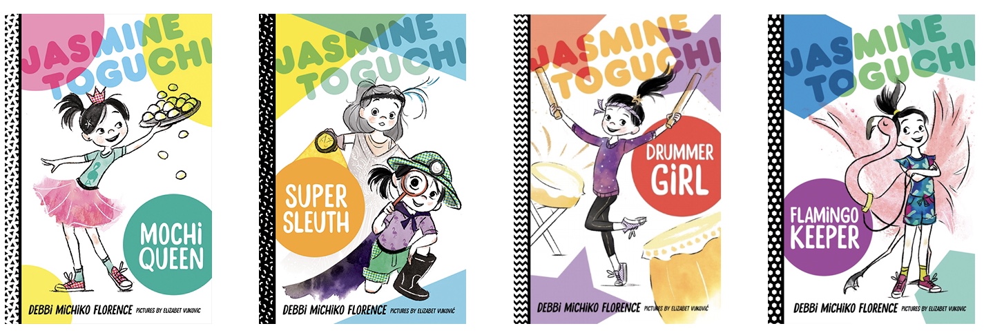 Covers of chapterbooks series Jasmine Toguchi