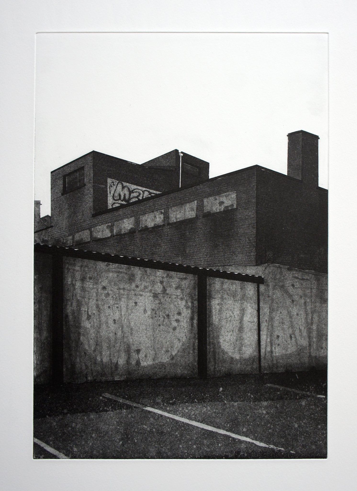 'Kent Street' Declan Byrne Aquatint Etching