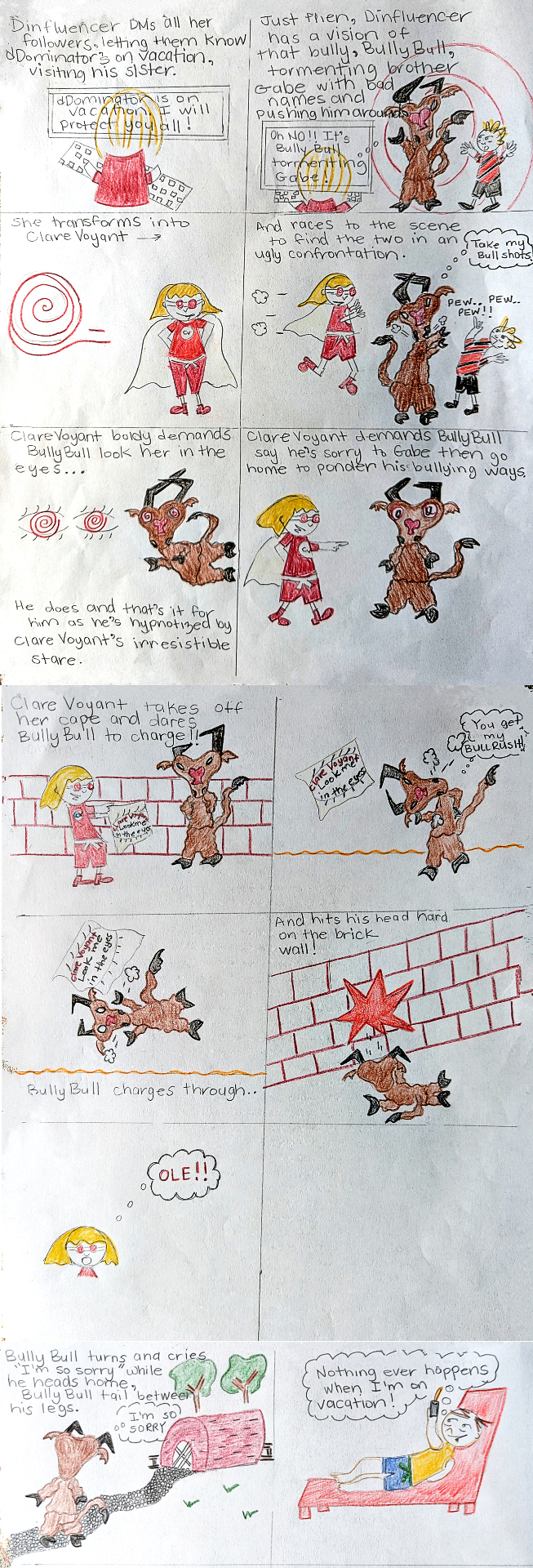 Comic 4 - ClareVoyant Schools Bully Bull