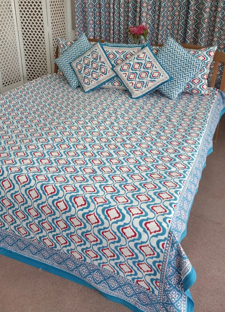 hand block bedsheets