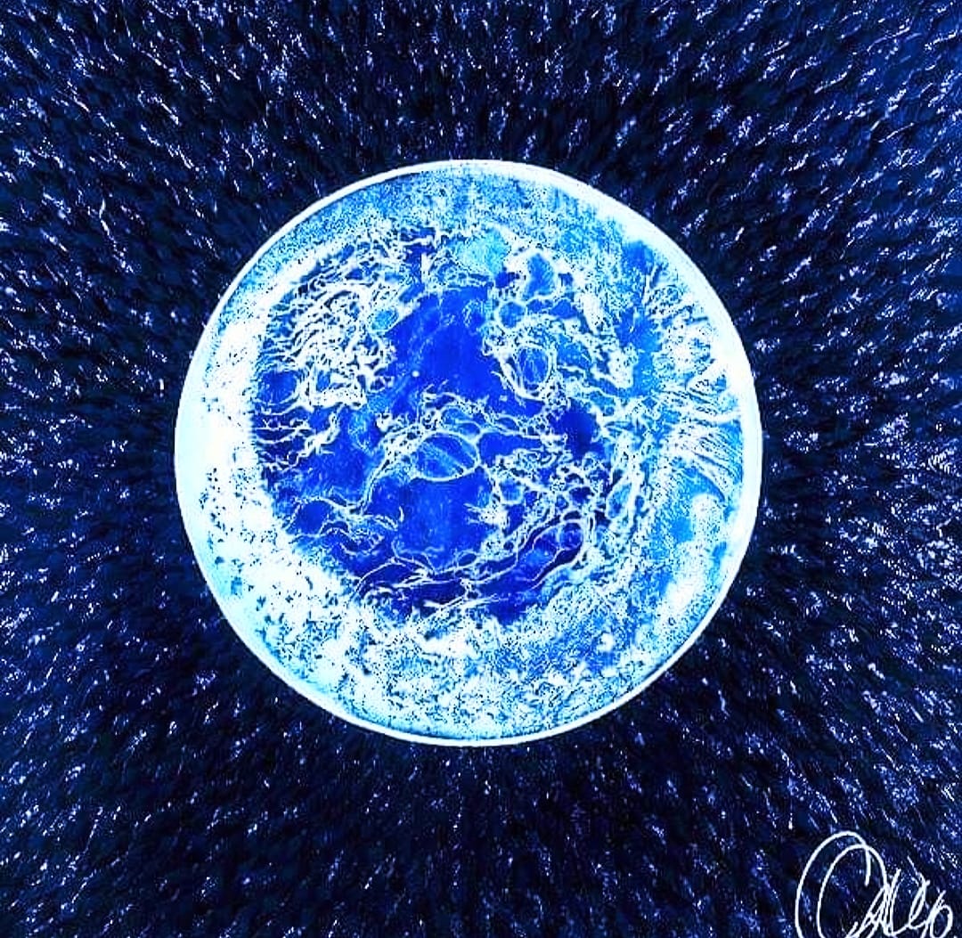 Blue Moon Painting