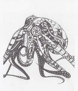 Mech Octopus - Ink