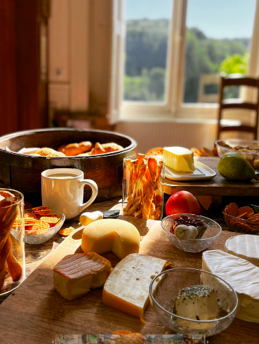 Fresh local produce meals, including this breakfast