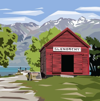GLENORCHY RED SHED, NZ