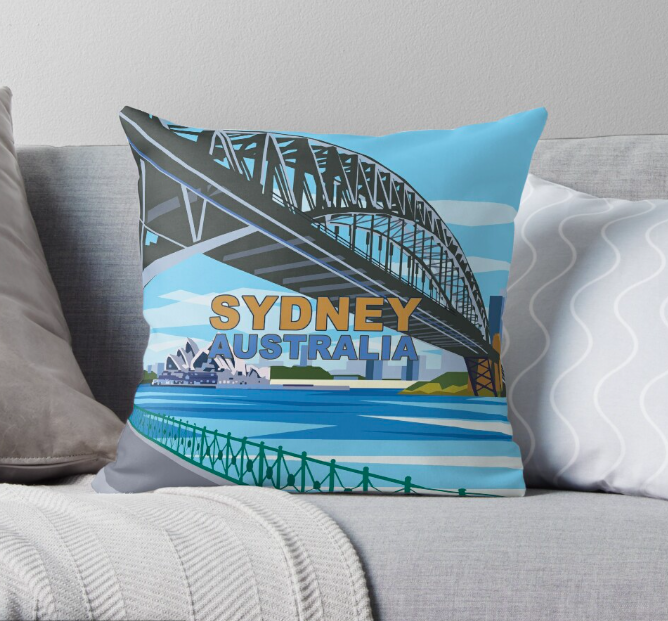 SYDNEY HARBOUR BRIDGE CUSHION