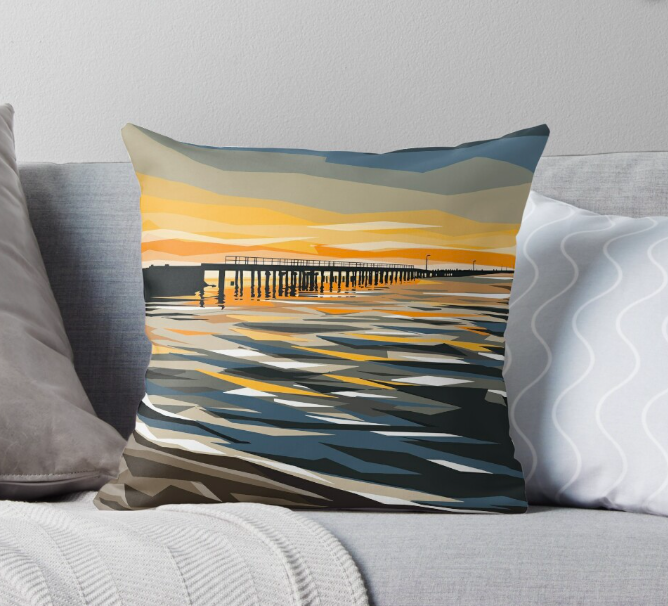 SORRENTO PIER, MELBOURNE AUSTRALIA CUSHION