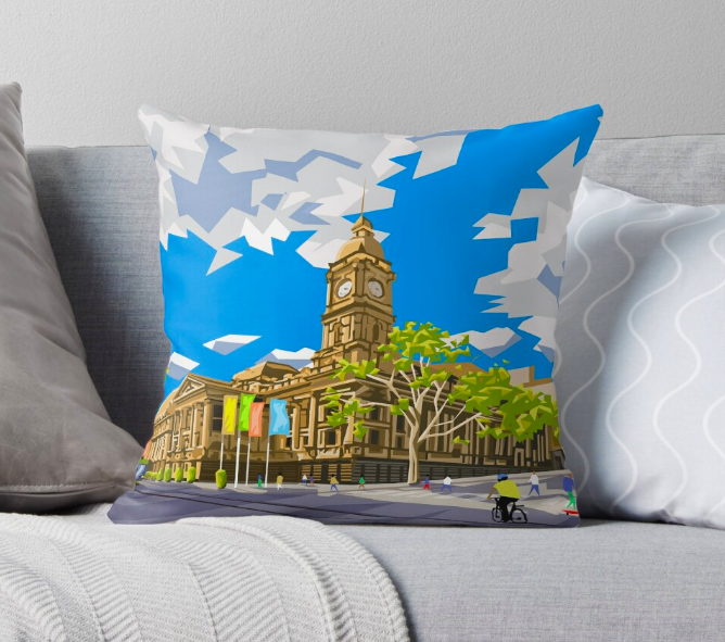 GPO BUILDING MELBOURNE, AUSTRALIA CUSHION