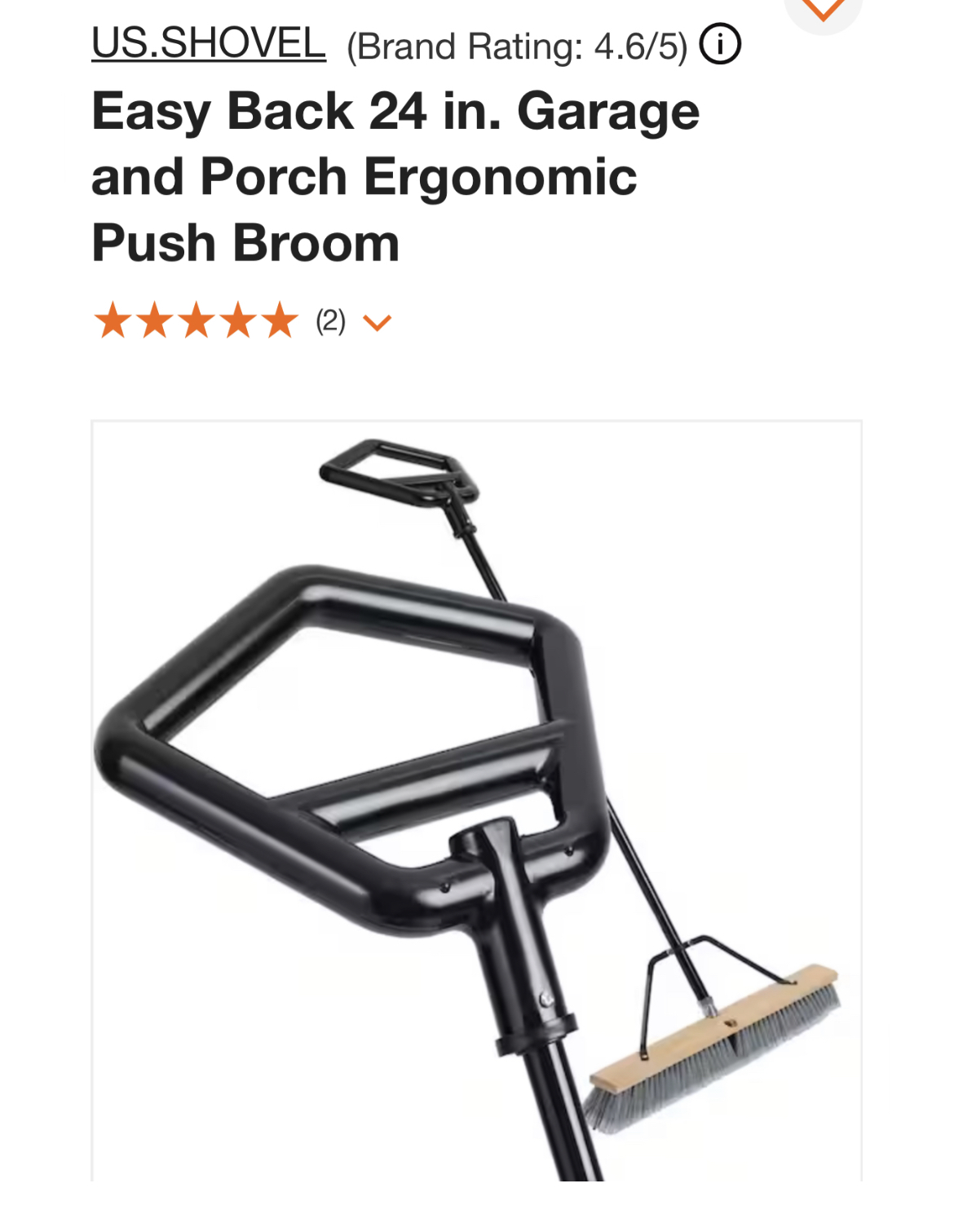 Ergonomic Shop Push Brooms Available at Home Depot 