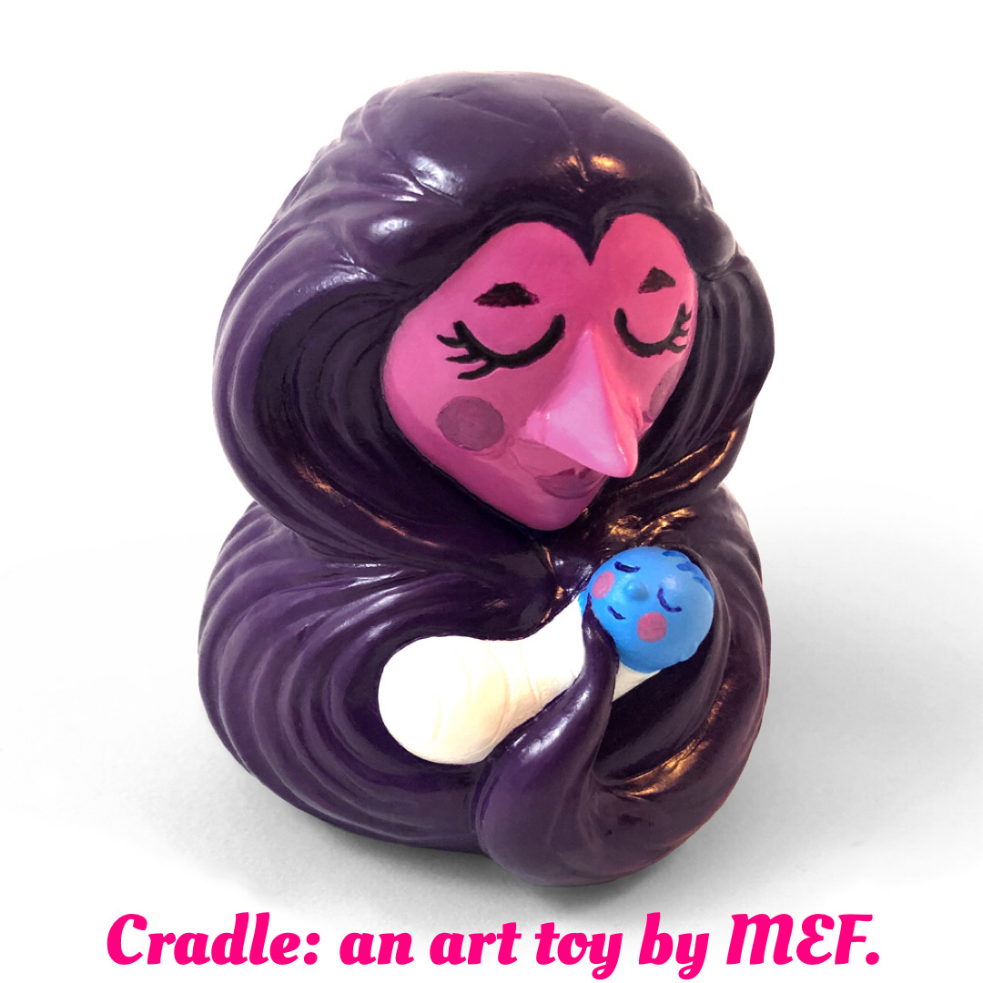 Cradle, and art toy by MEF