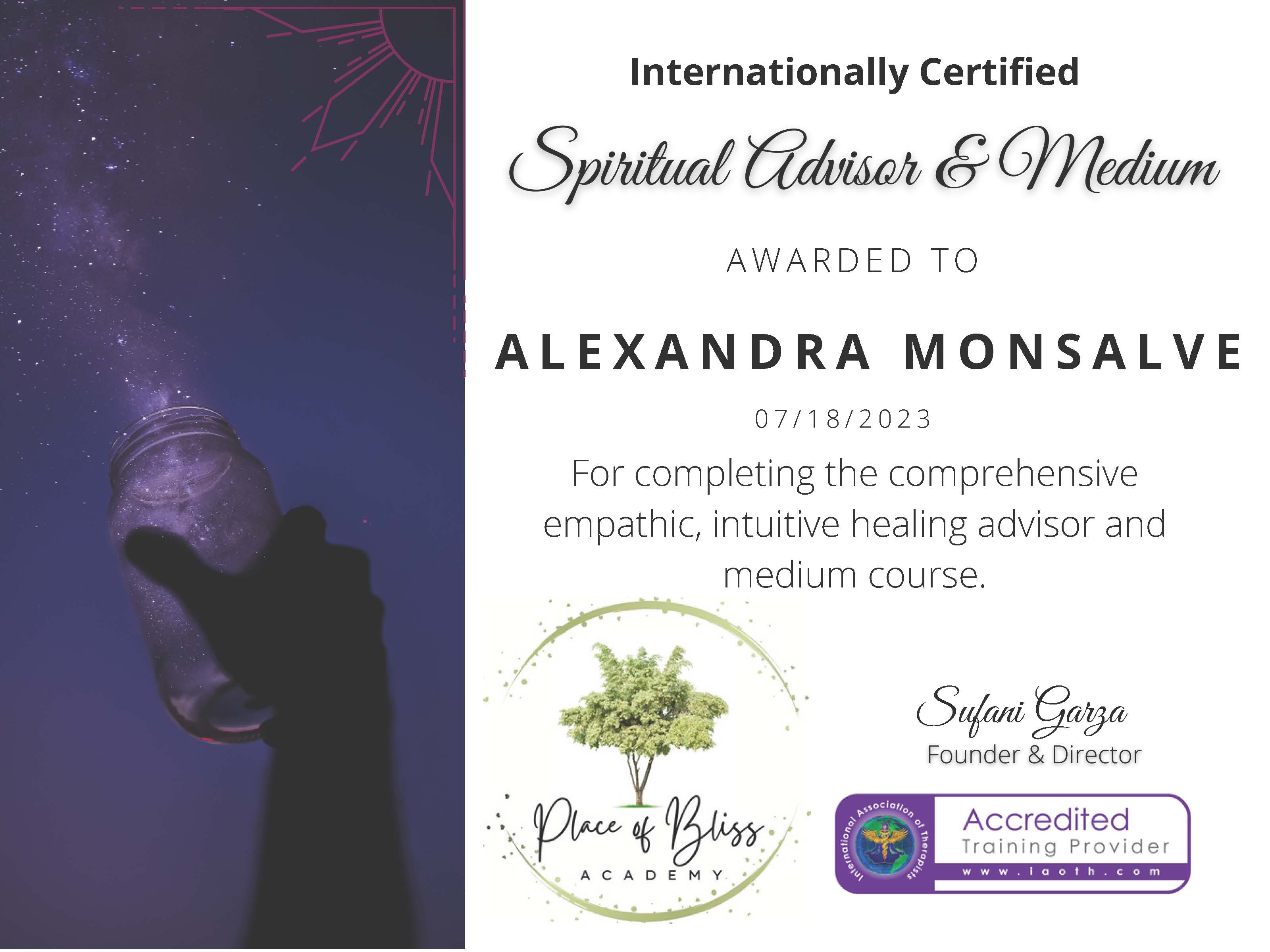 Certified Spiritual Reader