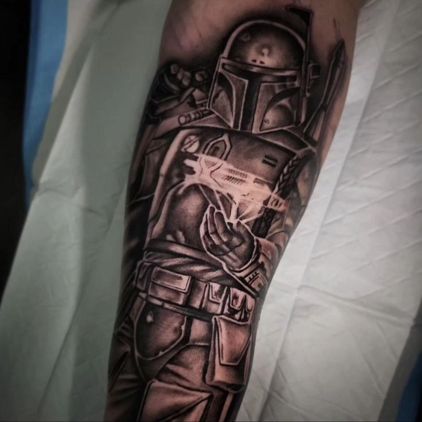 Black and Grey Realism Tattoo