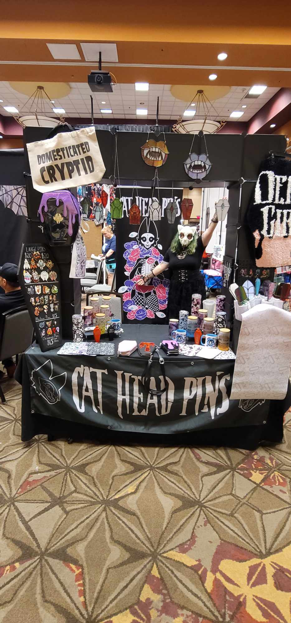 CatHead Pin Table Display at Mad Monster August 2023