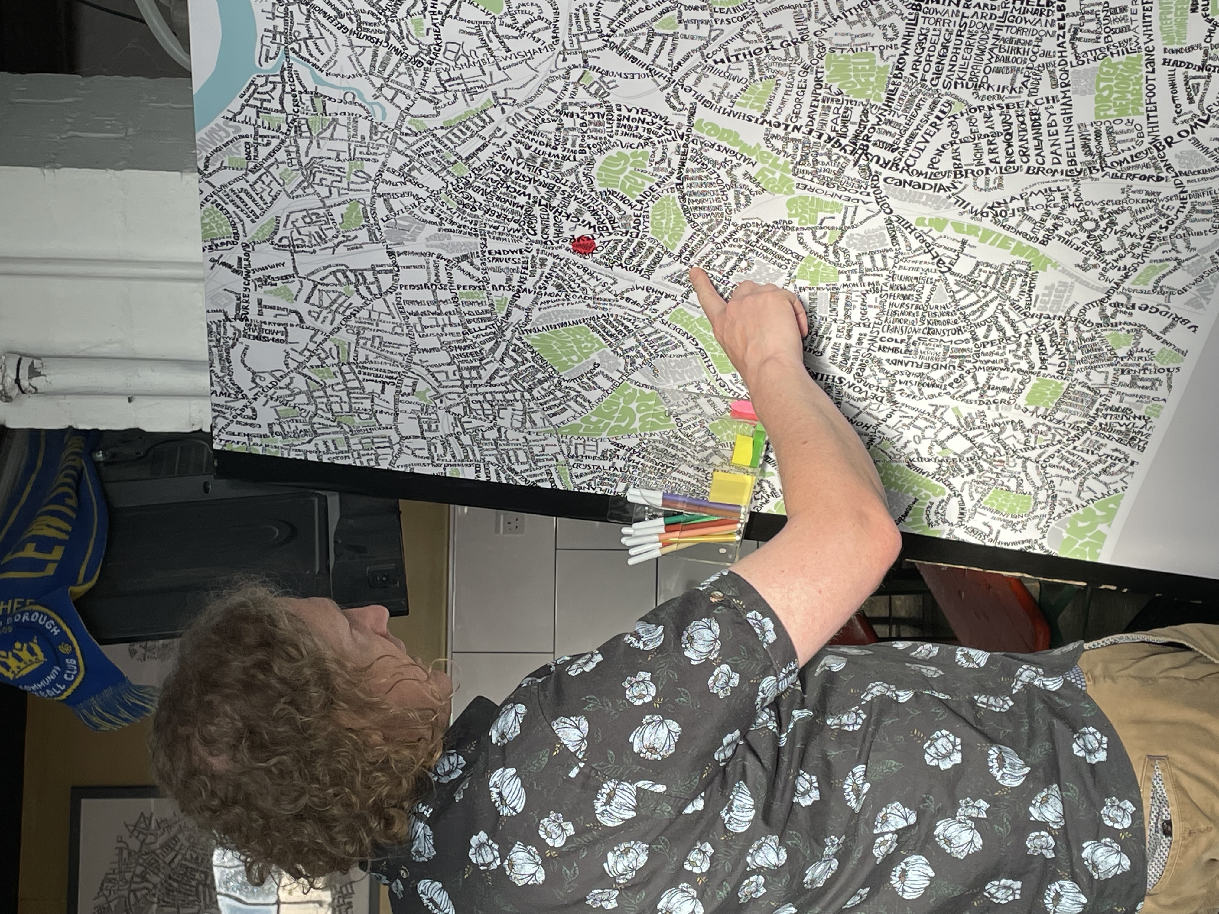 Community map at Brockley Brewery