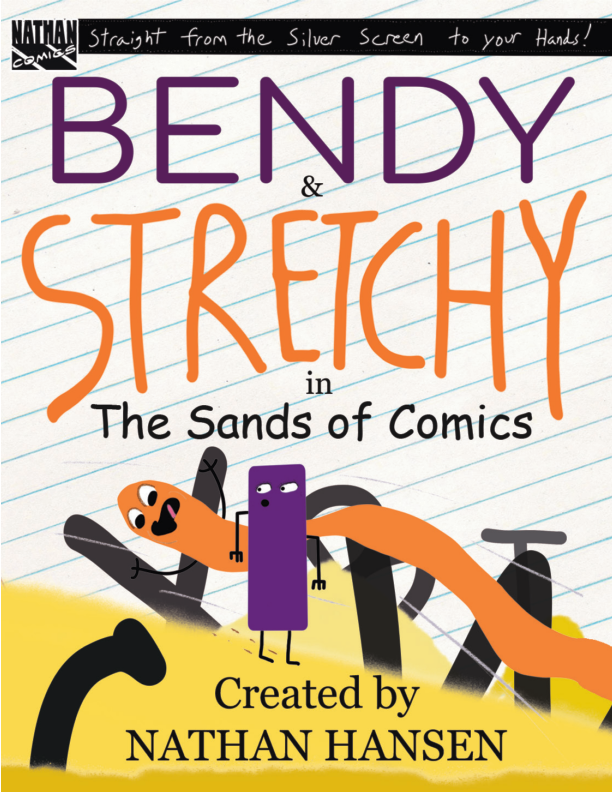 Bendy and Stretchy in The Sands of Comics Cover