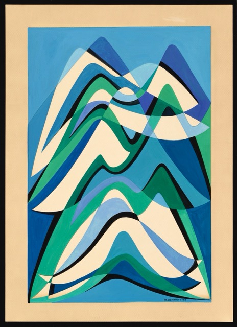 Art by Manuel Bennett, Untitled Landscape (1977), Color, Acrylic