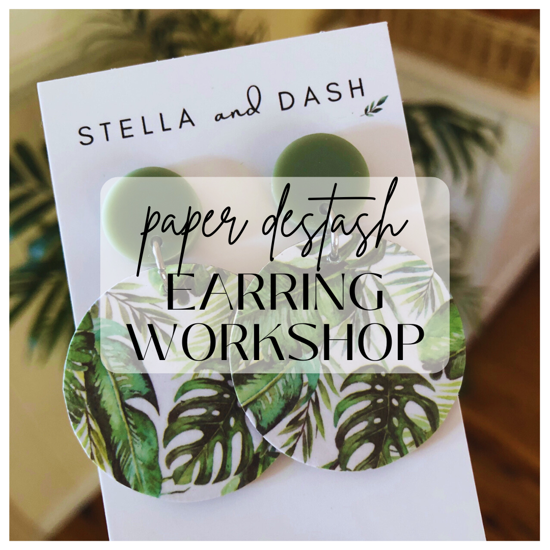 Paper Destash Earring Workshop
