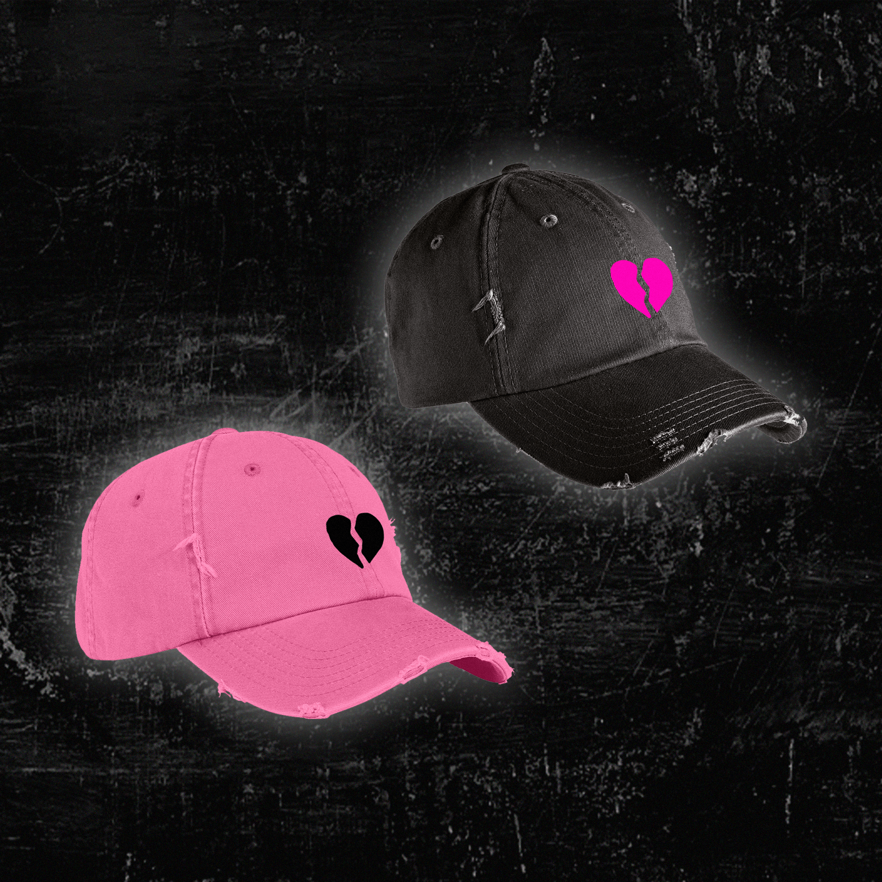 Dark Art Apparel - Broken Heart Hat