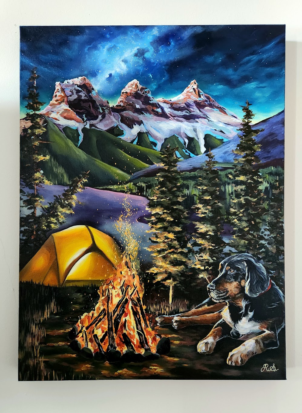 "Fireside", 18" x 24", Oil on canvas - 2022