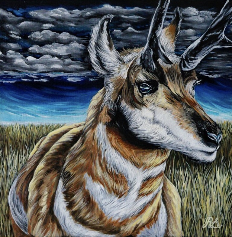 "Storm", 12" x 12", Oil on canvas - 2020