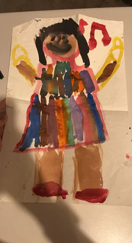 Artwork created by the artist at a young age