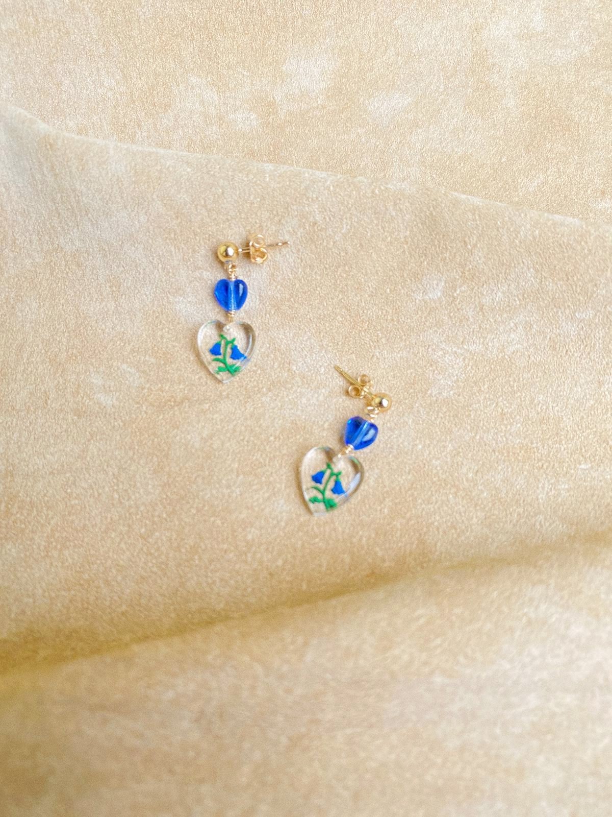 blue bell earrings