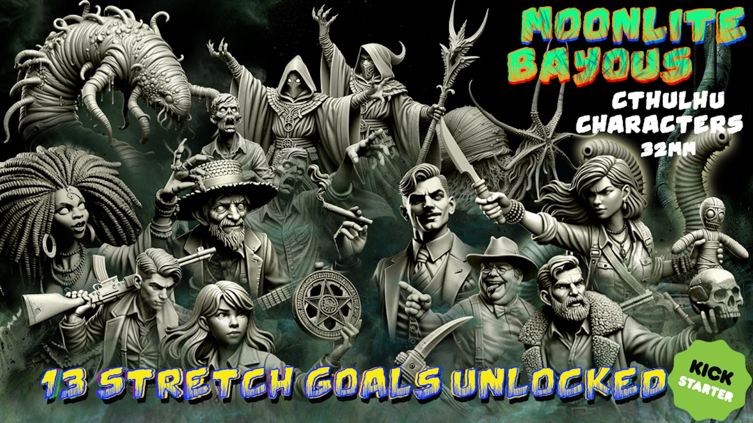 Moonlite Bayous - Call of Cthulhu Miniatures