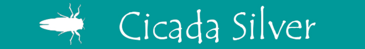 Cicada Silver Logo Banner