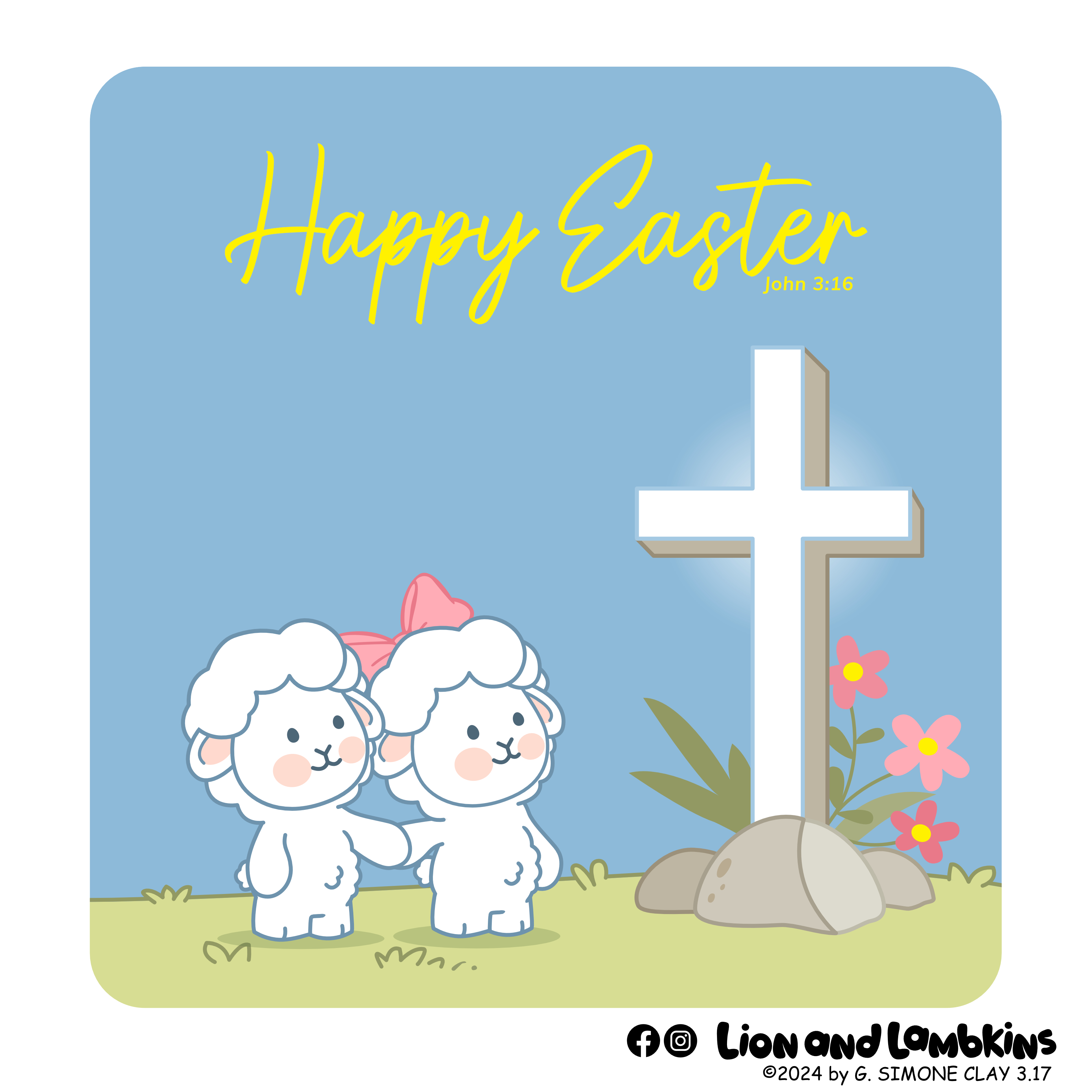 Happy Easter from Lion and Lambkins!