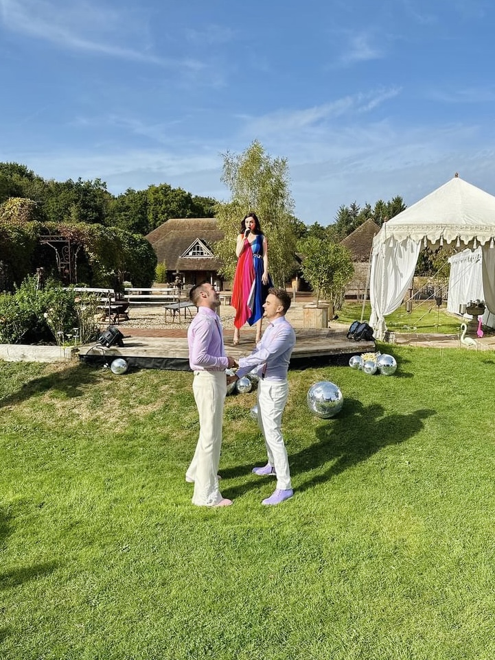 Sophie Ellis Bextor first gay wedding dance Adam Dan 