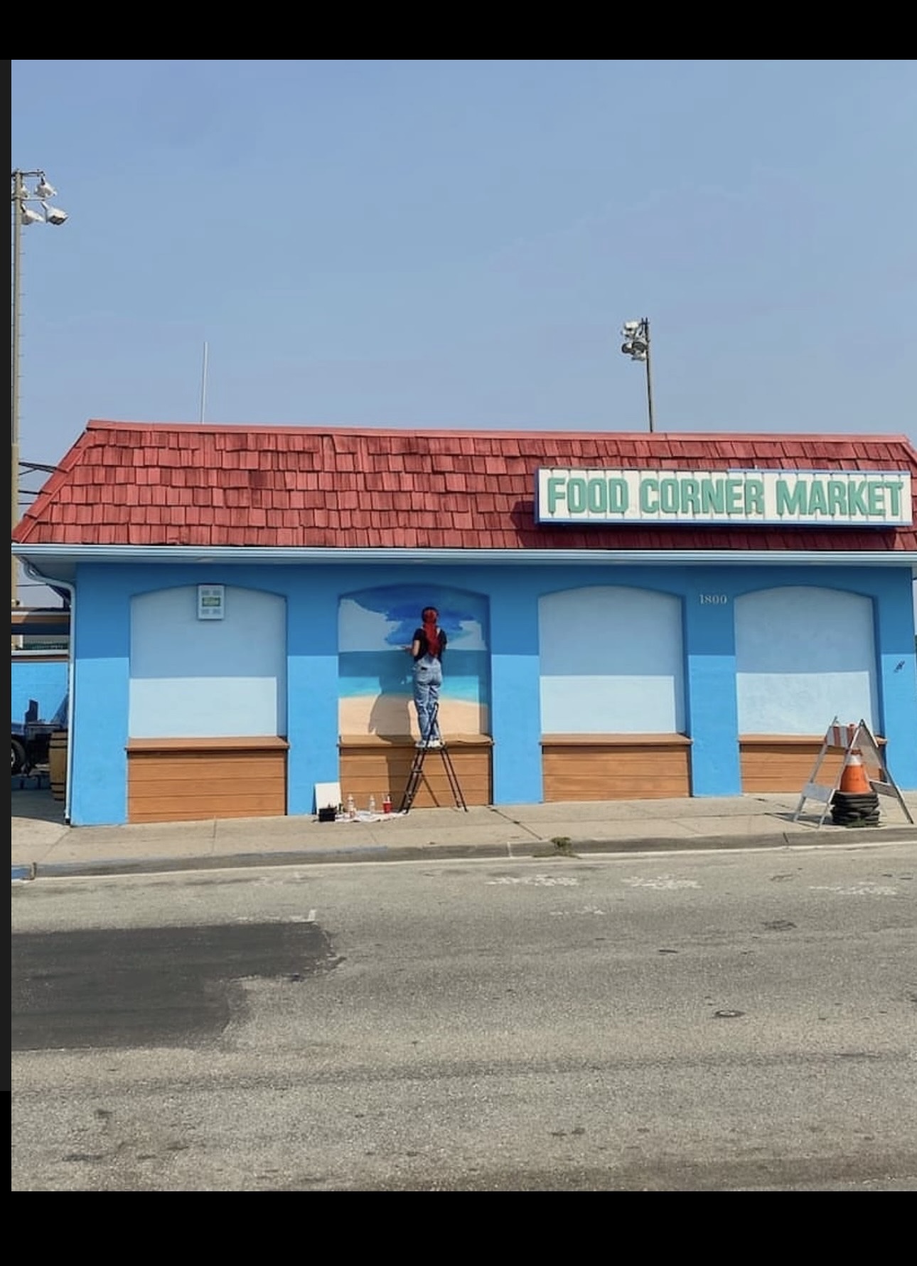 Seaside CA Food Corner Store Mural