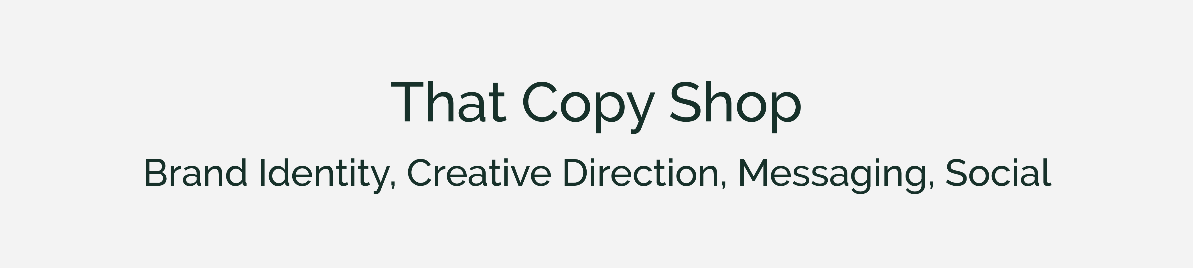 That Copy Shop case study