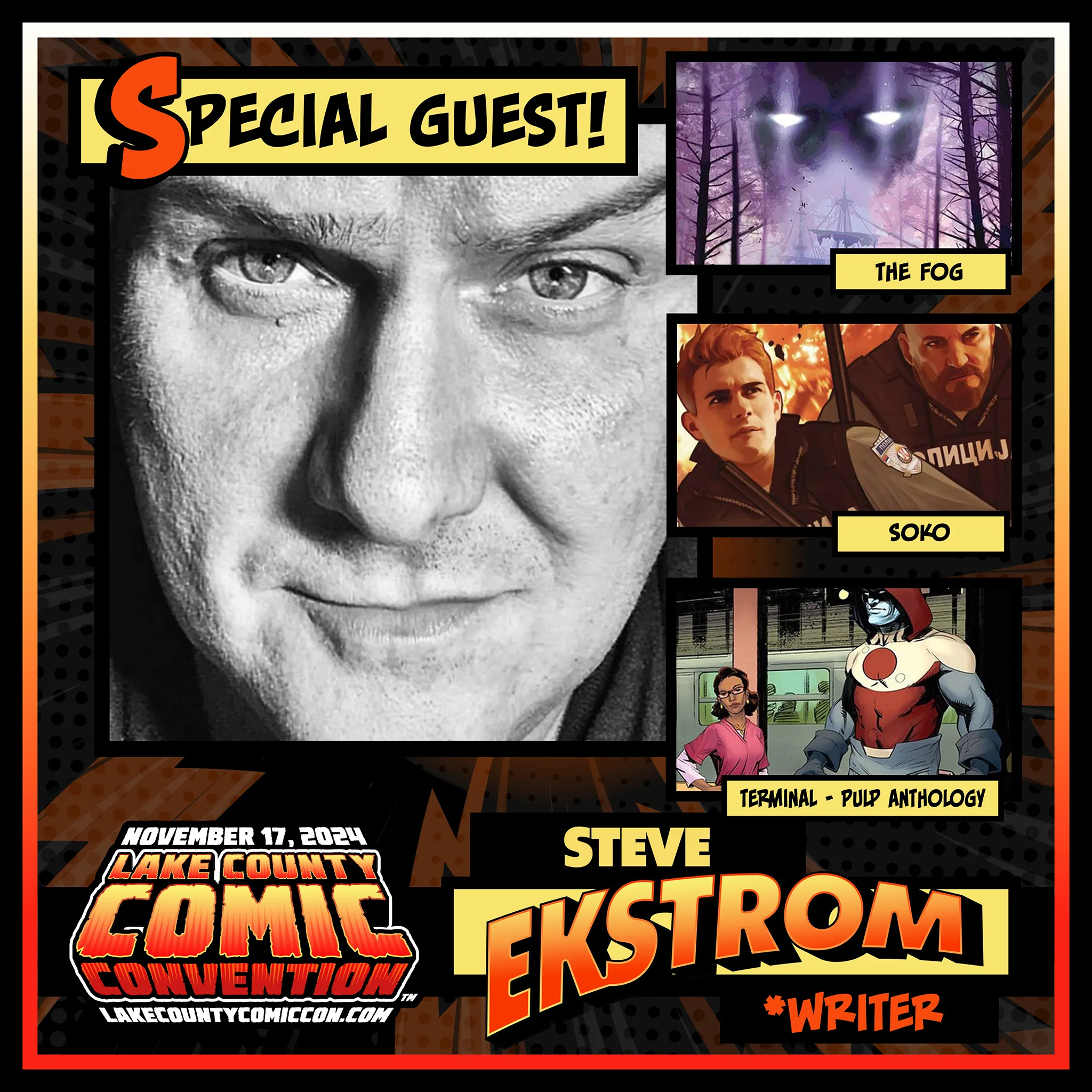 Steve Ekstrom, Featured Guest at Lake County Comic Con!