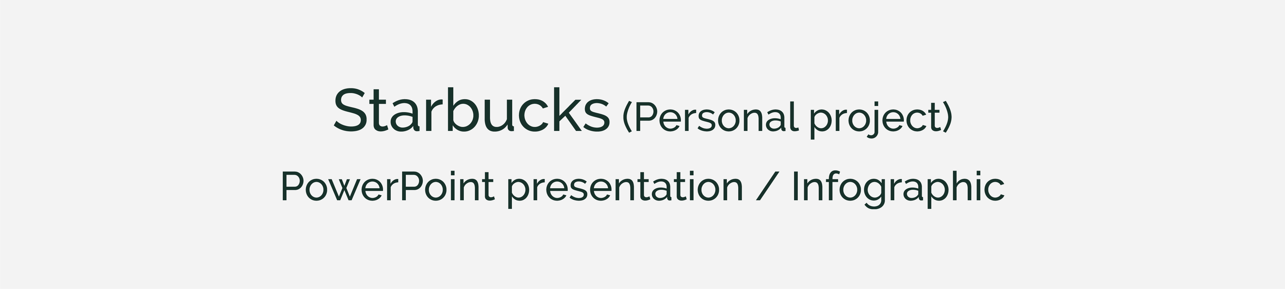 Starbucks PowerPoint Infographic Presentation