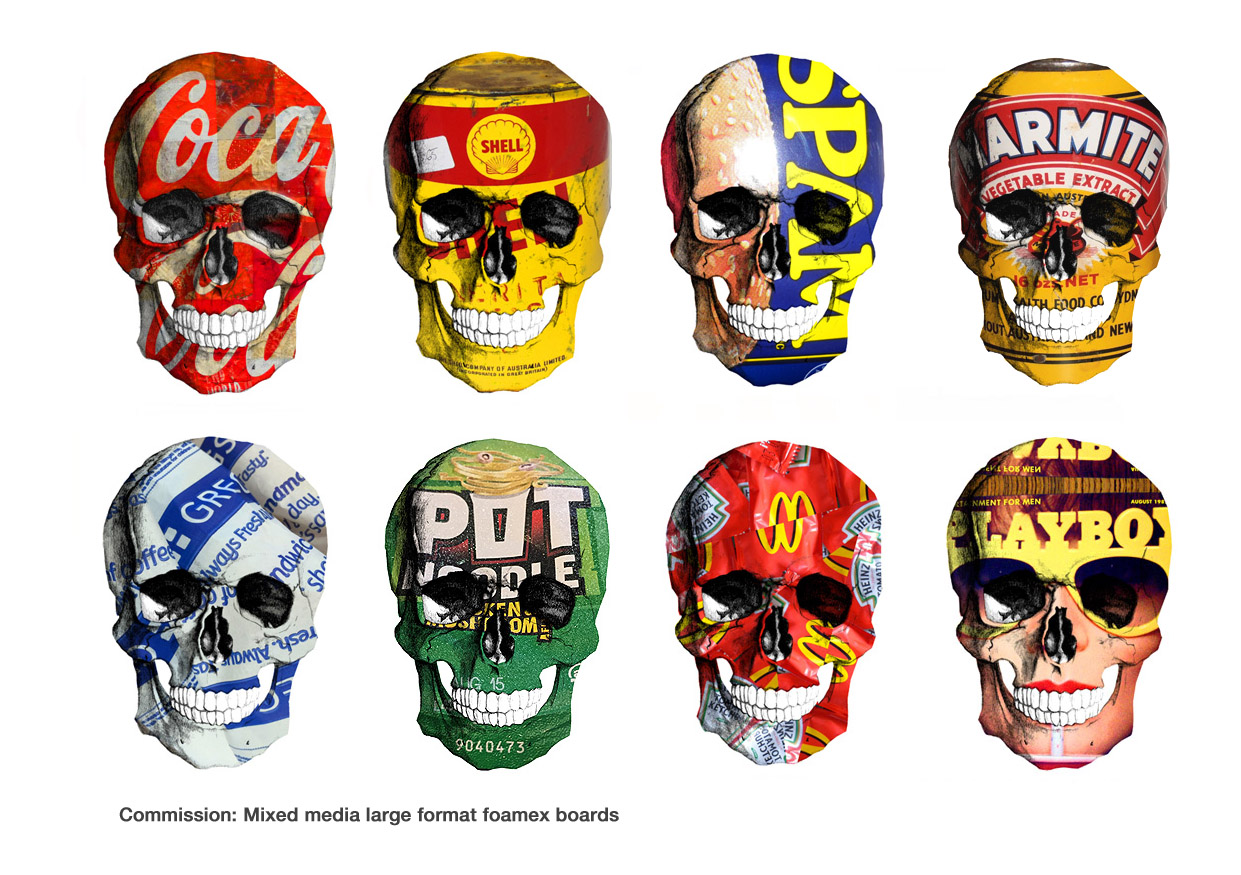 corporate skull artwork