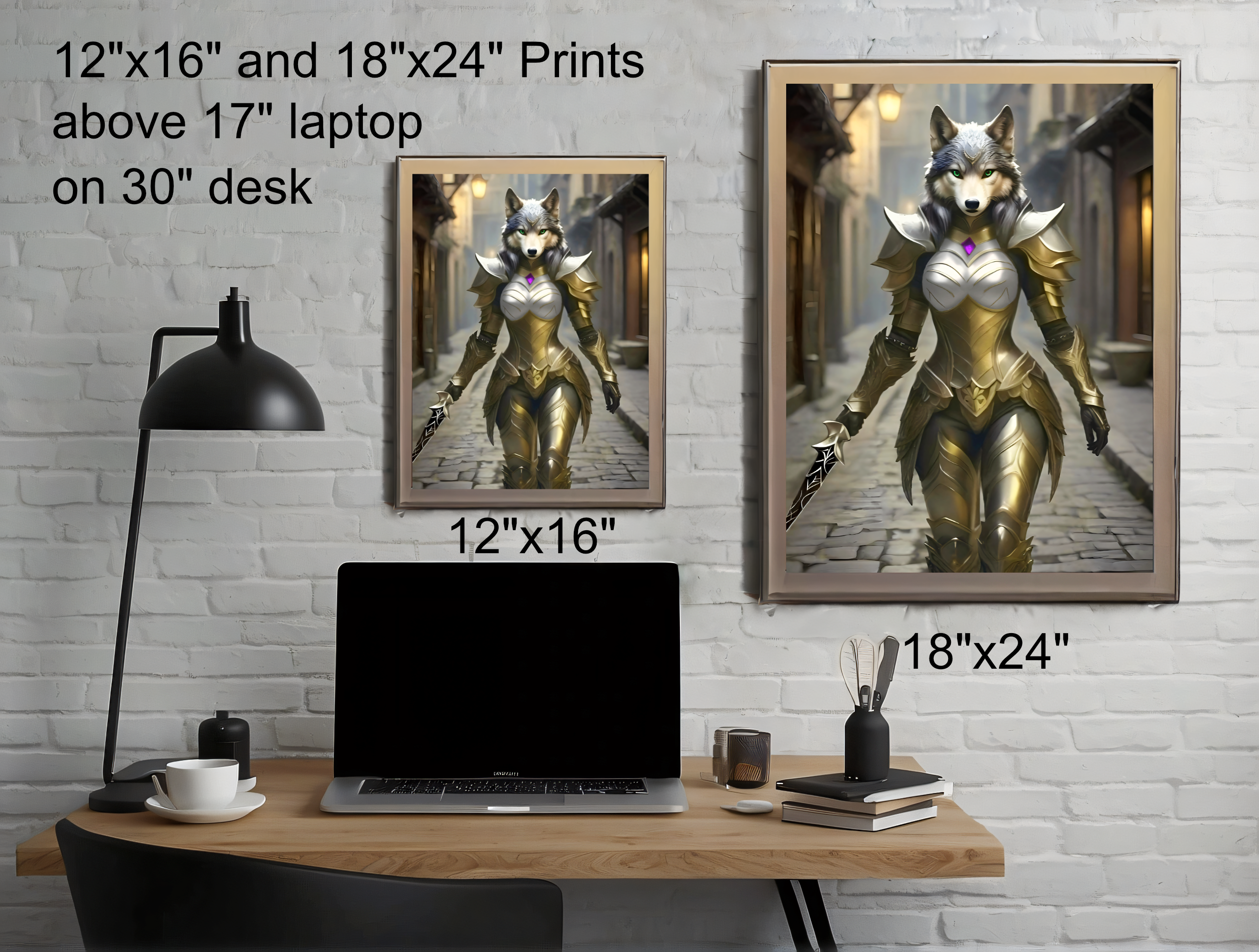 print size chart for 12"x16" and 18"x24" print