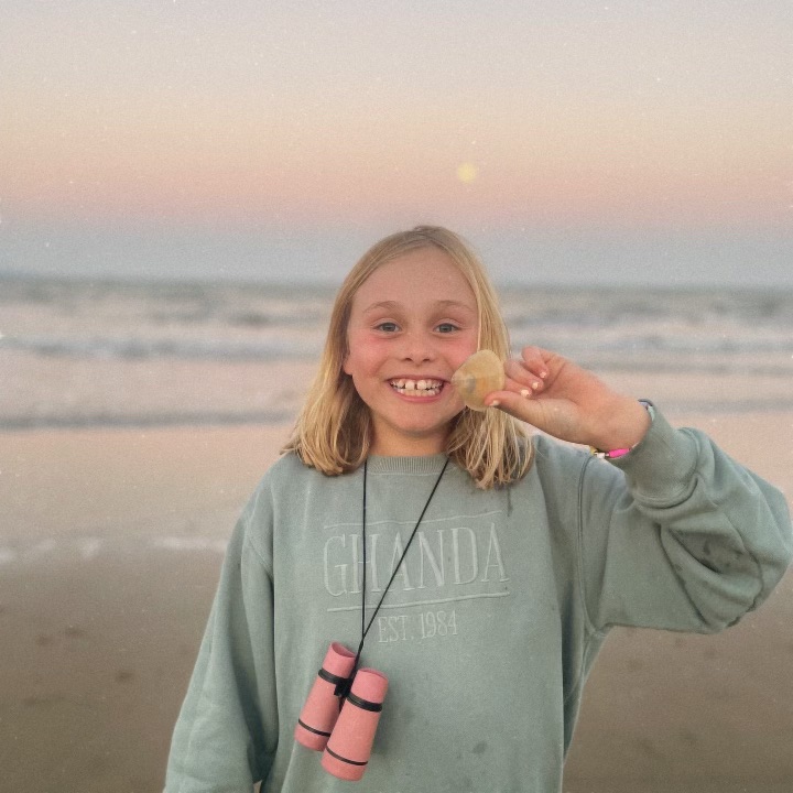 Matilda at the beach