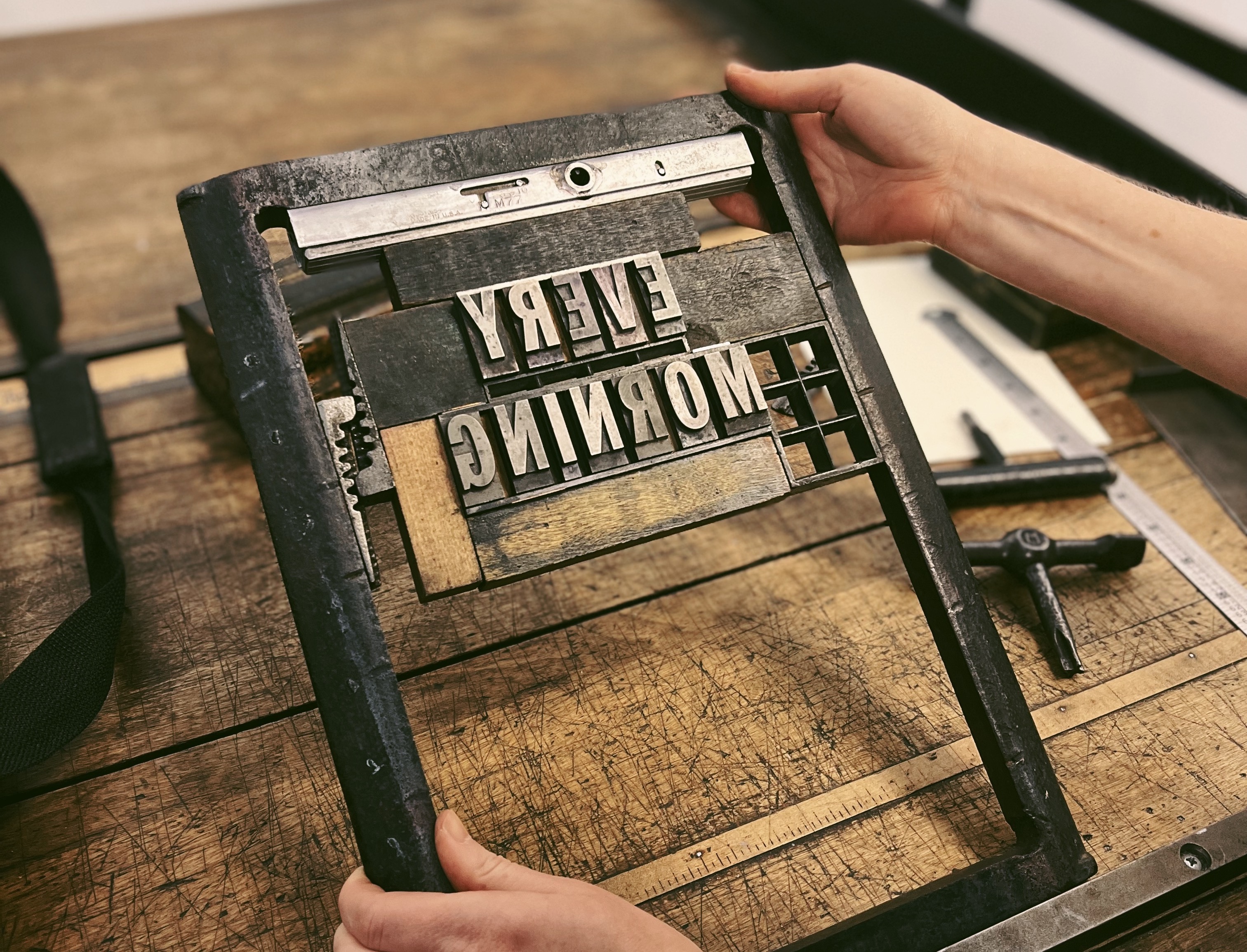 Metal letterpress type