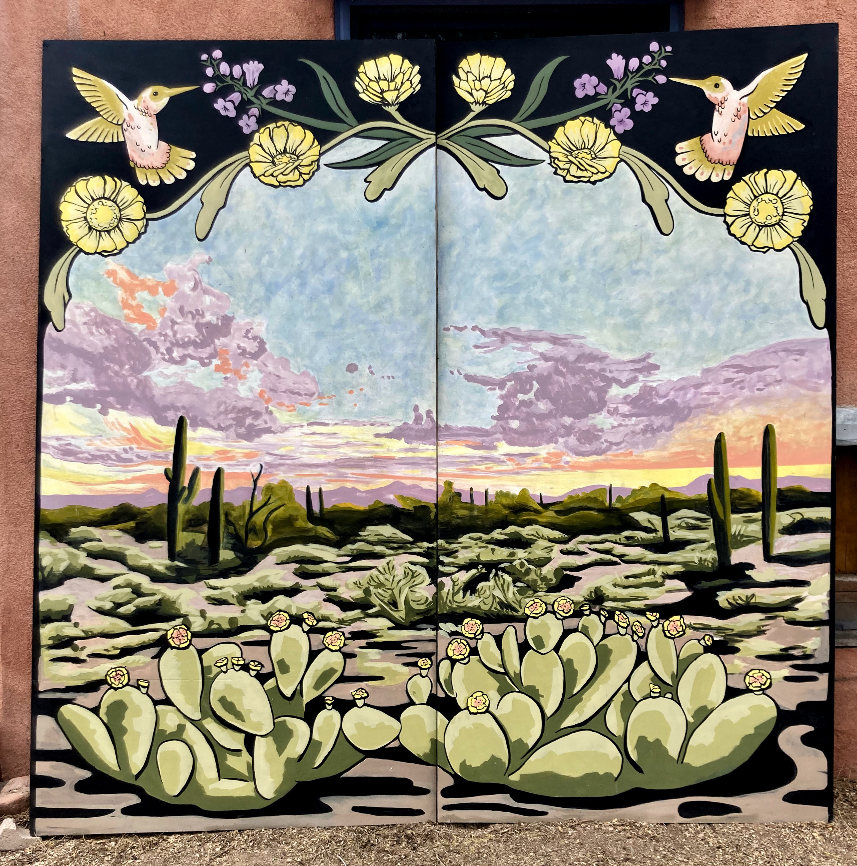 Jenna Tomasello Mural Desert Sunset