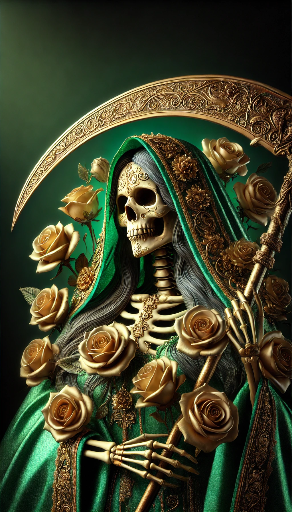 Green Aspect of Santa Muerte, La Nina Verde, 