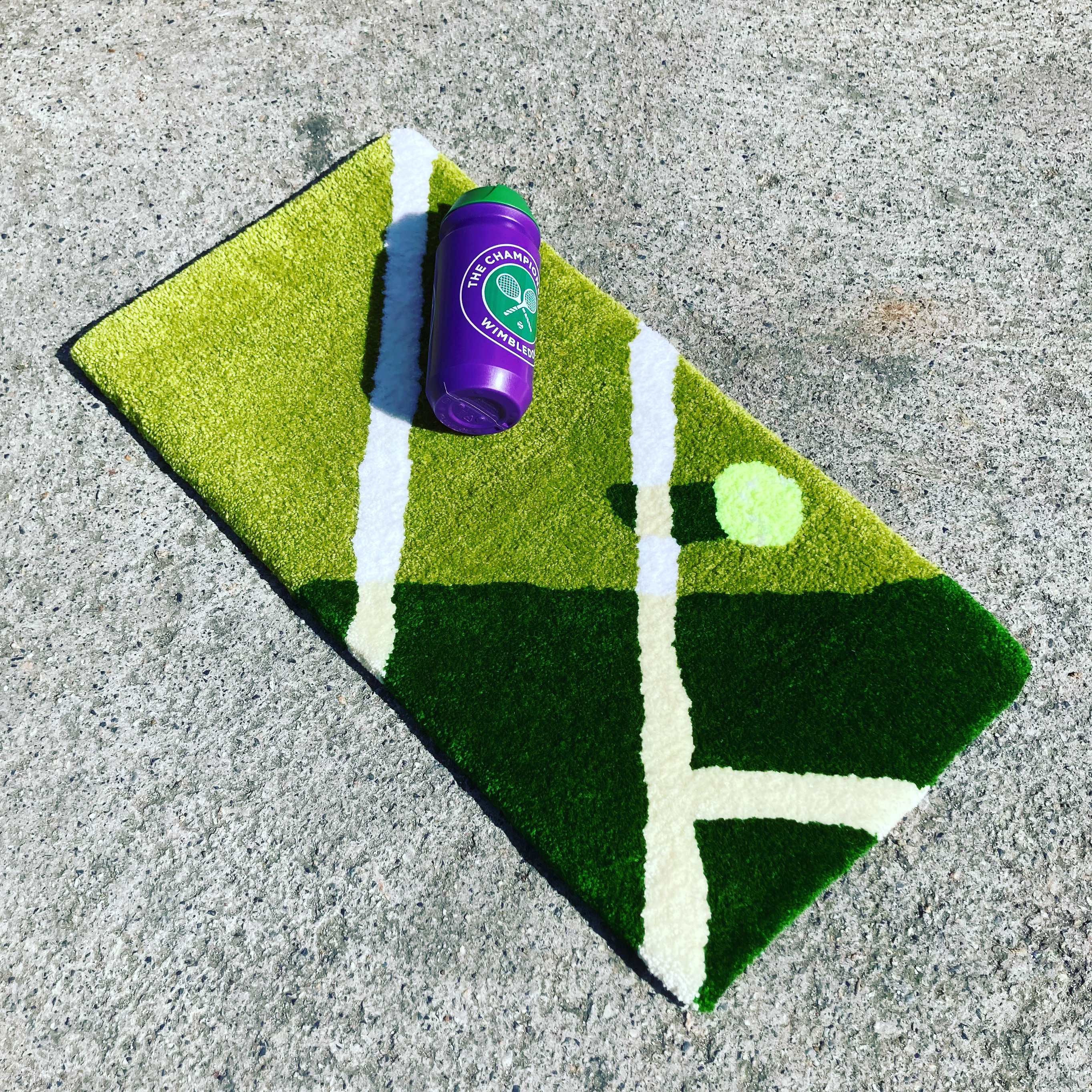 Wimbledon grass custom rug