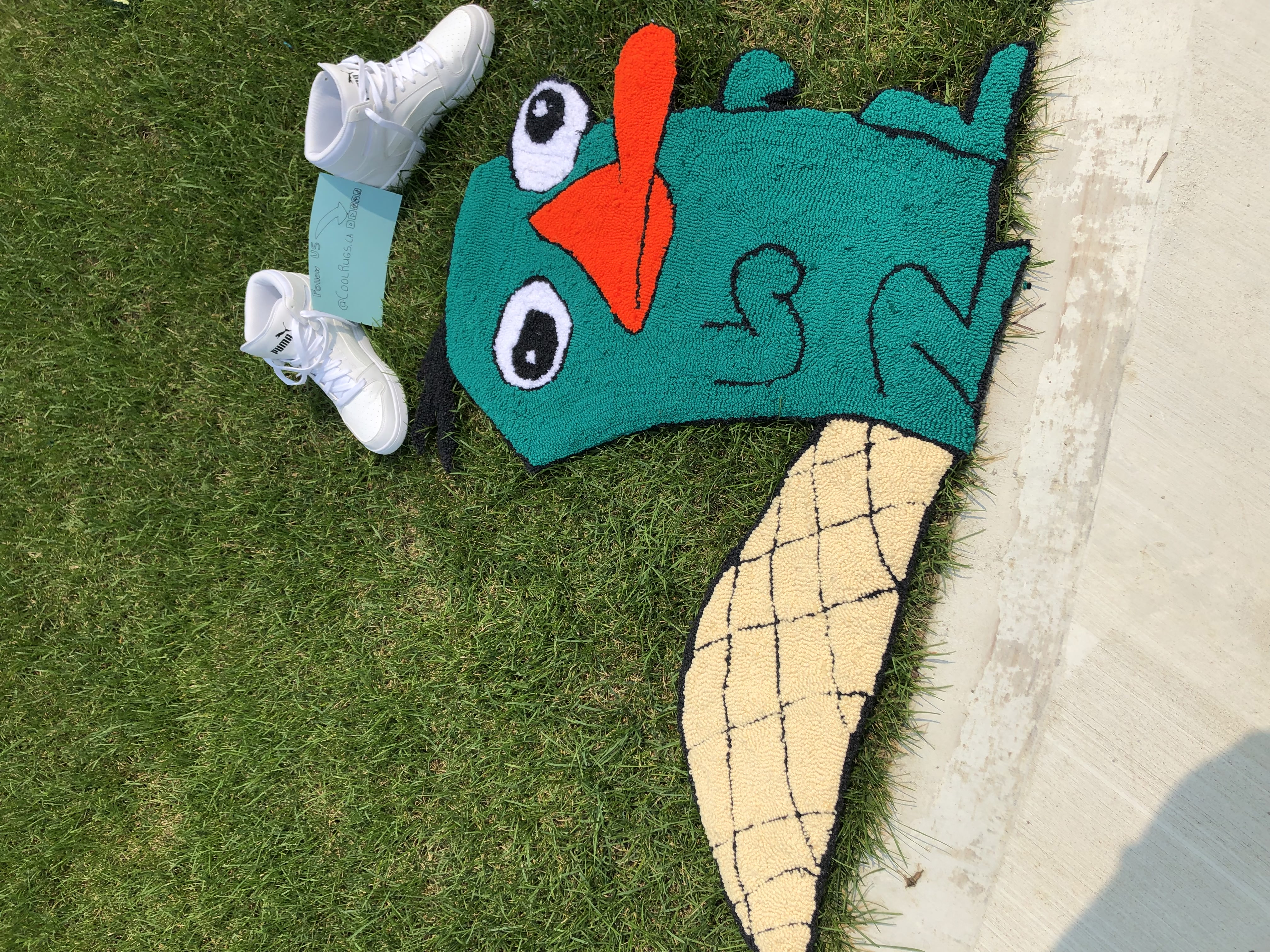 Perry The Platypus Custom Rug