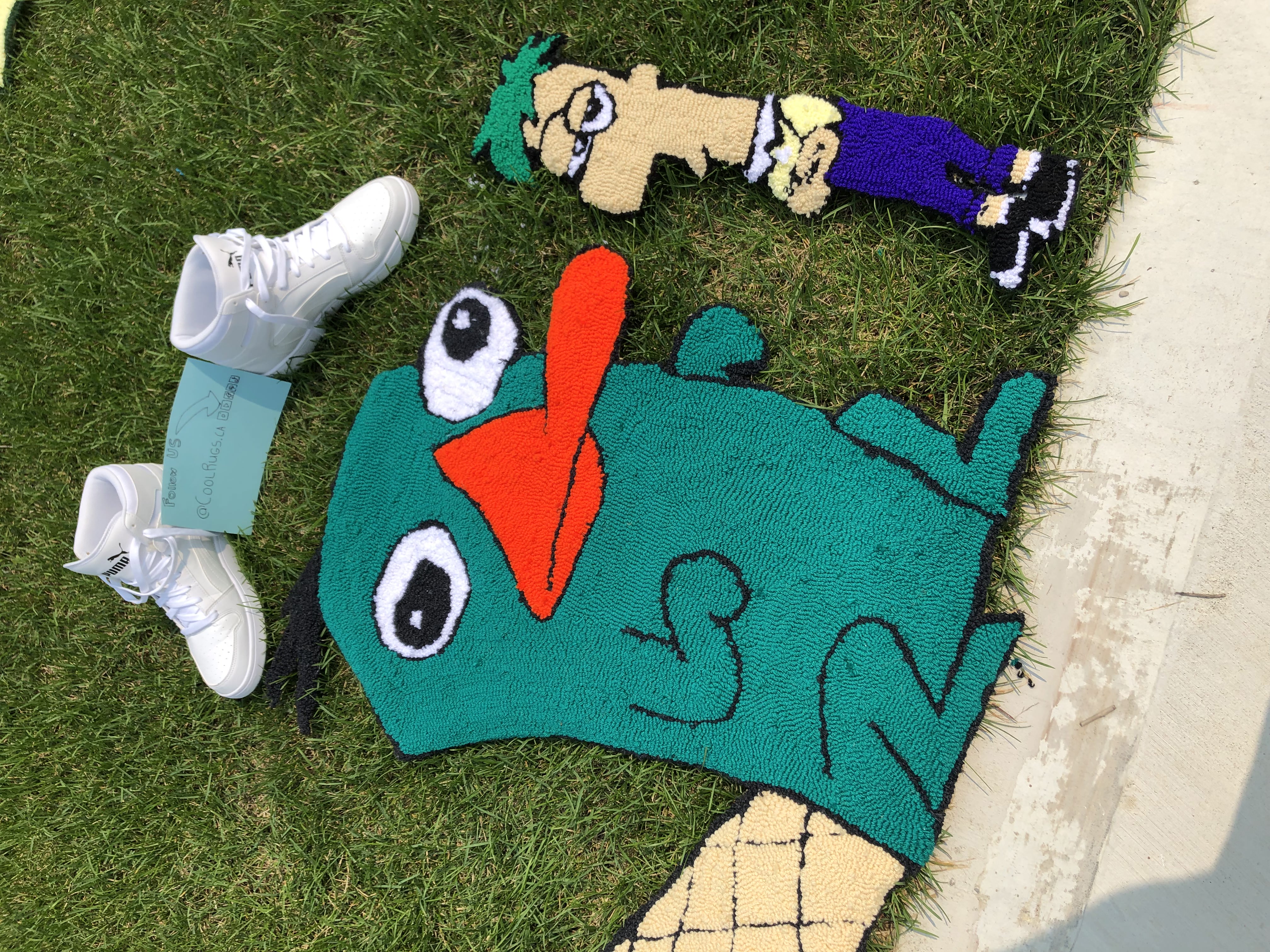 Perry The Platypus & Ferb Custom Rug