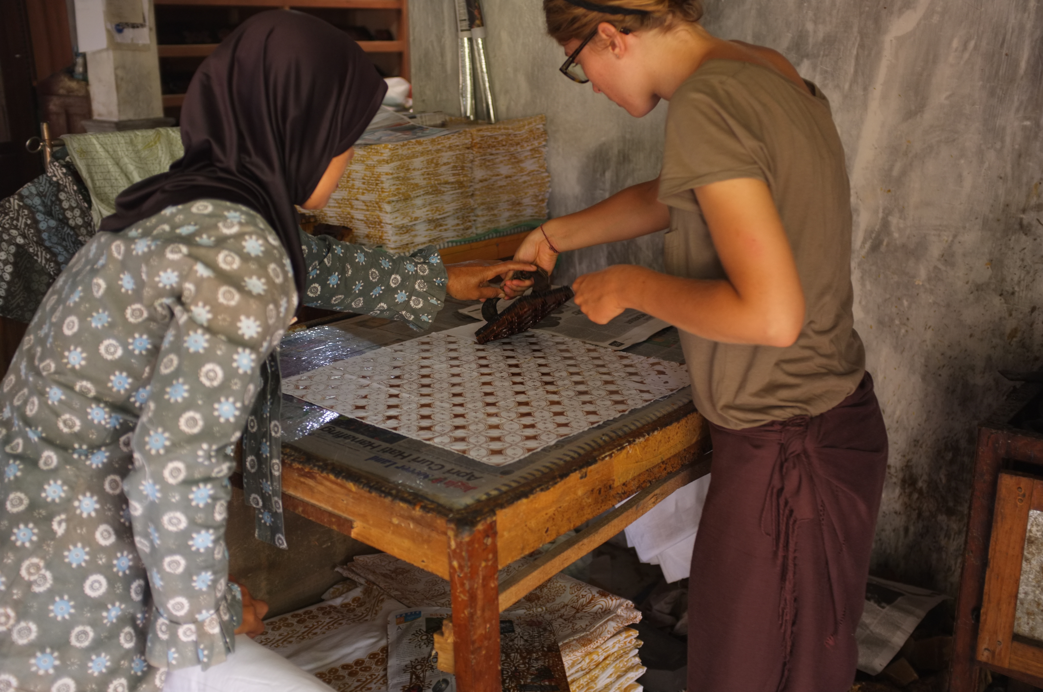 Studying batik and natural dyeing at Bixa studio, Yogyakarta